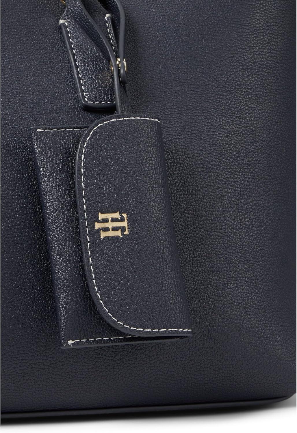 image:imageTommy Hilfiger womens Brielle II Convertible Tz Satchel WHangoffTommy Navy