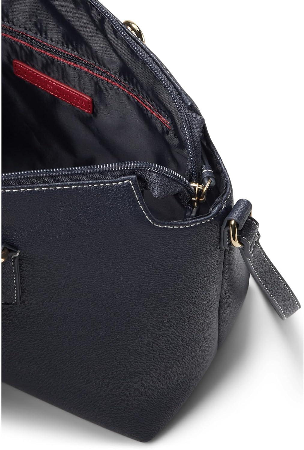 image:imageTommy Hilfiger womens Brielle II Convertible Tz Satchel WHangoffTommy Navy
