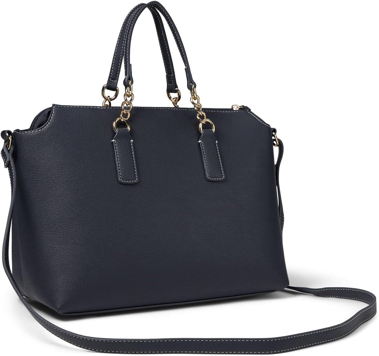 image:imageTommy Hilfiger womens Brielle II Convertible Tz Satchel WHangoffTommy Navy