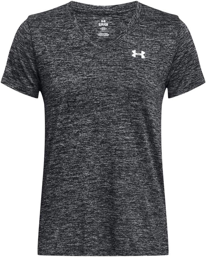 image:imageUnder Armour Womens Tech Short Sleeve VNeck Twist001 Black White