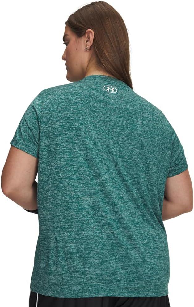 image:imageUnder Armour Womens Tech Short Sleeve VNeck Twist338 Rack Green White