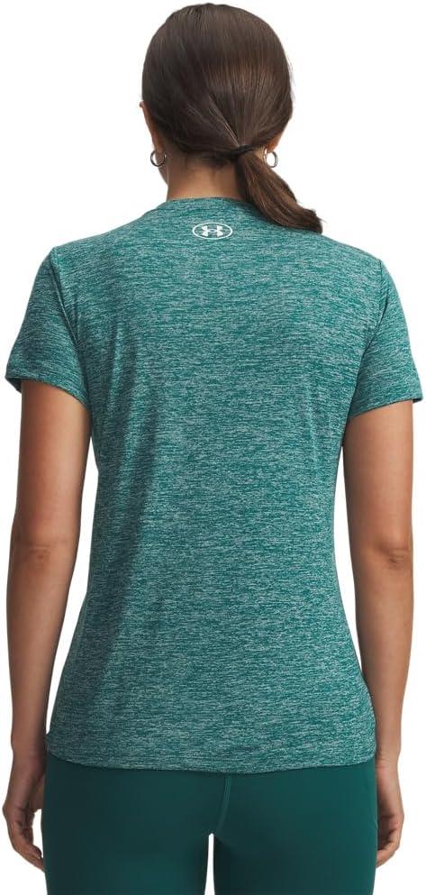 image:imageUnder Armour Womens Tech Short Sleeve VNeck Twist338 Rack Green White
