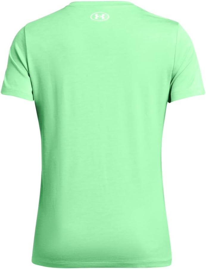 image:imageUnder Armour Womens Tech Short Sleeve VNeck Twist350 Matrix Green White White