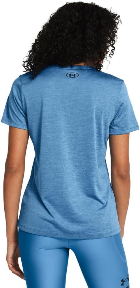 image:imageUnder Armour Womens Tech Short Sleeve VNeck Twist444 Viral Blue Black