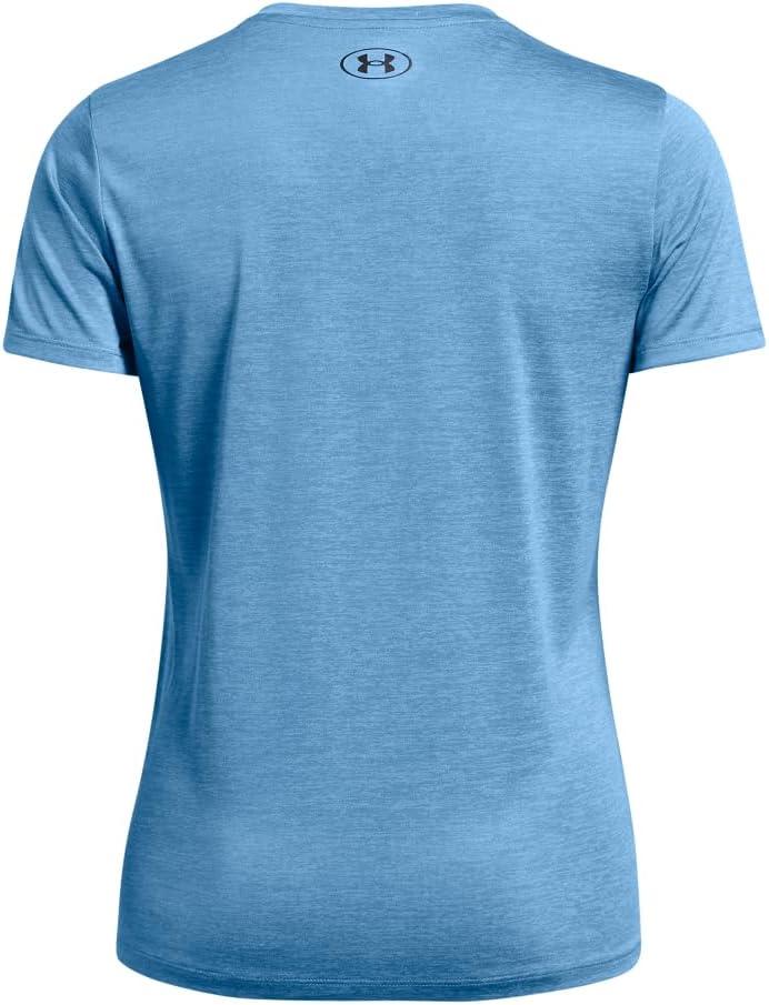 image:imageUnder Armour Womens Tech Short Sleeve VNeck Twist444 Viral Blue Black