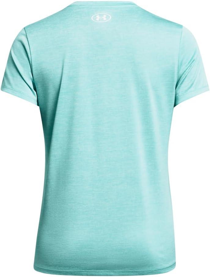 image:imageUnder Armour Womens Tech Short Sleeve VNeck Twist482 Radial Turquoise White White