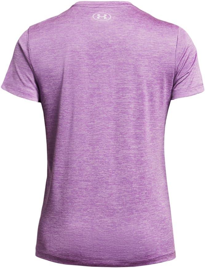 image:imageUnder Armour Womens Tech Short Sleeve VNeck Twist560 Provence Purple Purple Ace Purple Ace