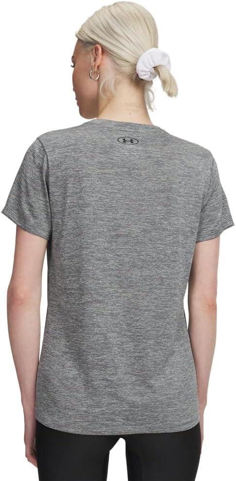 image:imageUnder Armour Womens Tech Short Sleeve VNeck Twist709 Clay Green Black