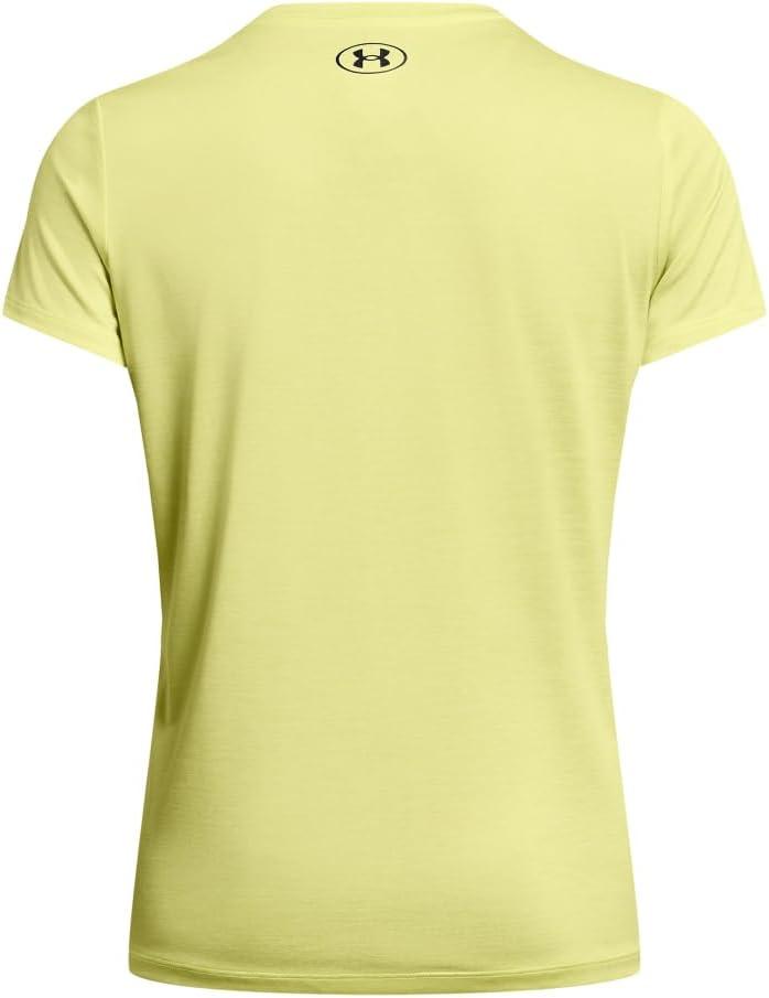 image:imageUnder Armour Womens Tech Short Sleeve VNeck Twist727 Sonic Yellow White Black
