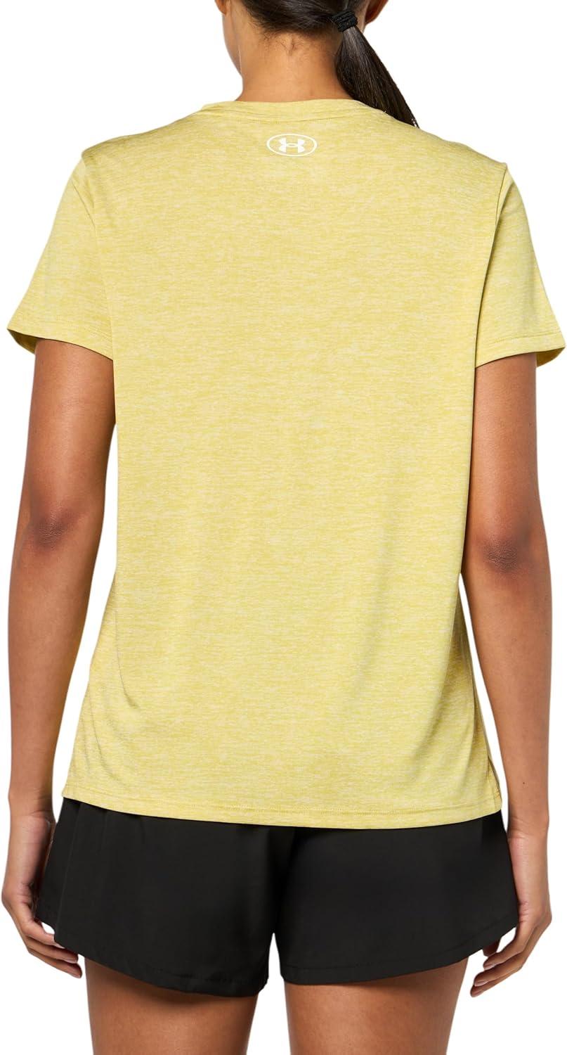 image:imageUnder Armour Womens Tech Short Sleeve VNeck Twist729 Yellow Shade White