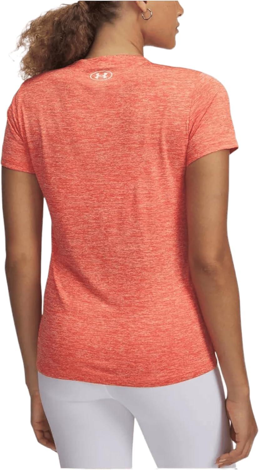 image:imageUnder Armour Womens Tech Short Sleeve VNeck Twist847 Fire White
