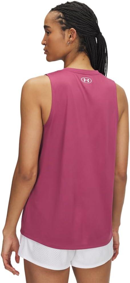 image:imageUnder Armour Womens Tech Tank Top659 Fuchsia Dusk White