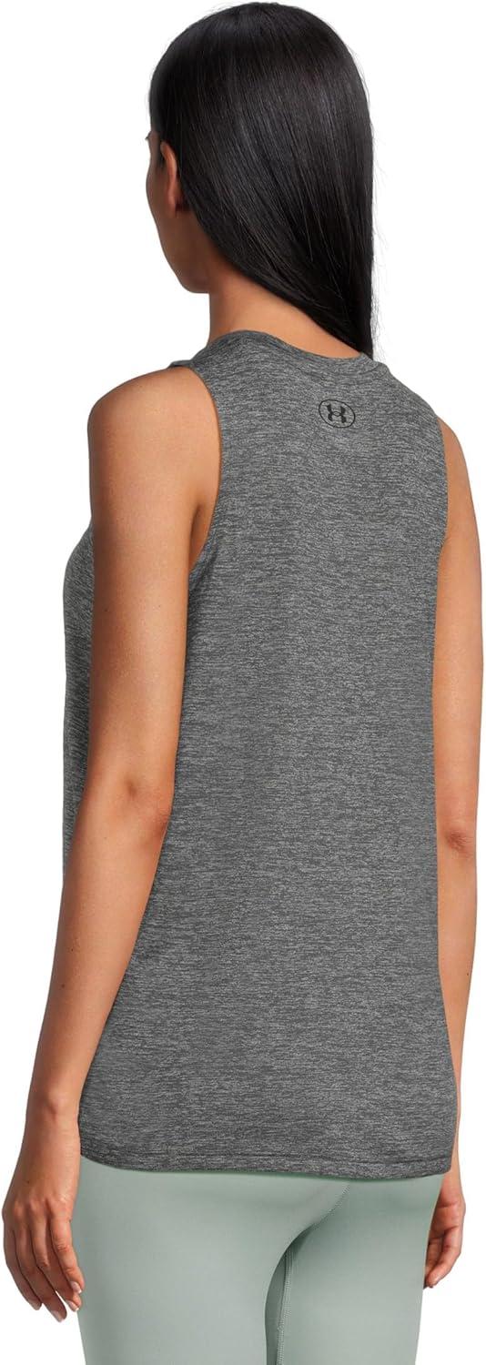 image:imageUnder Armour Womens Tech VNeck Twist ShortSleeve TShirt025 Castlerock Black