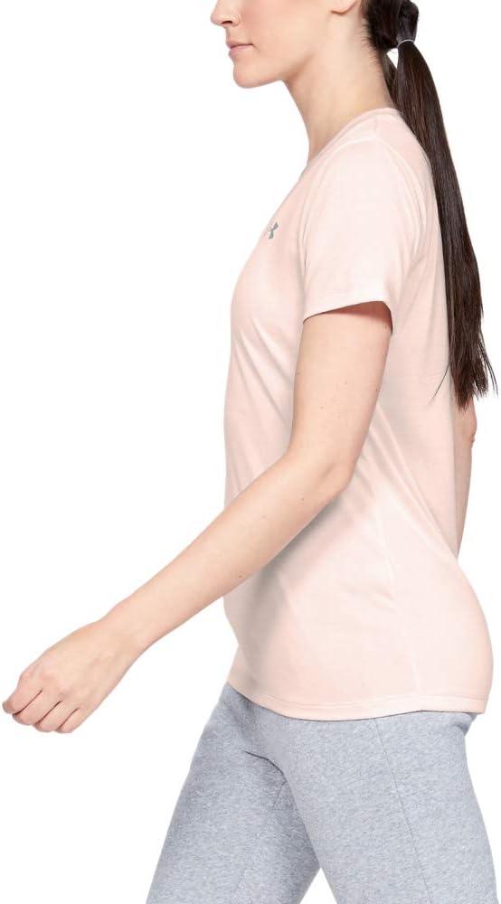 image:imageUnder Armour Womens Tech VNeck Twist ShortSleeve TShirtApex Pink