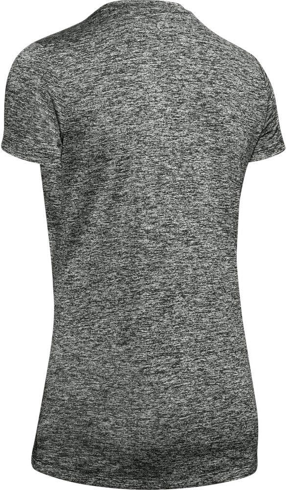 image:imageUnder Armour Womens Tech VNeck Twist ShortSleeve TShirtBaroque Green 310Tonal