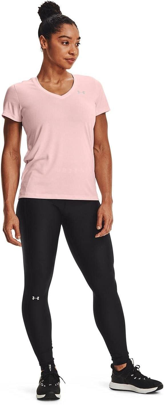 image:imageUnder Armour Womens Tech VNeck Twist ShortSleeve TShirtBeta Tint 659Metallic Silver