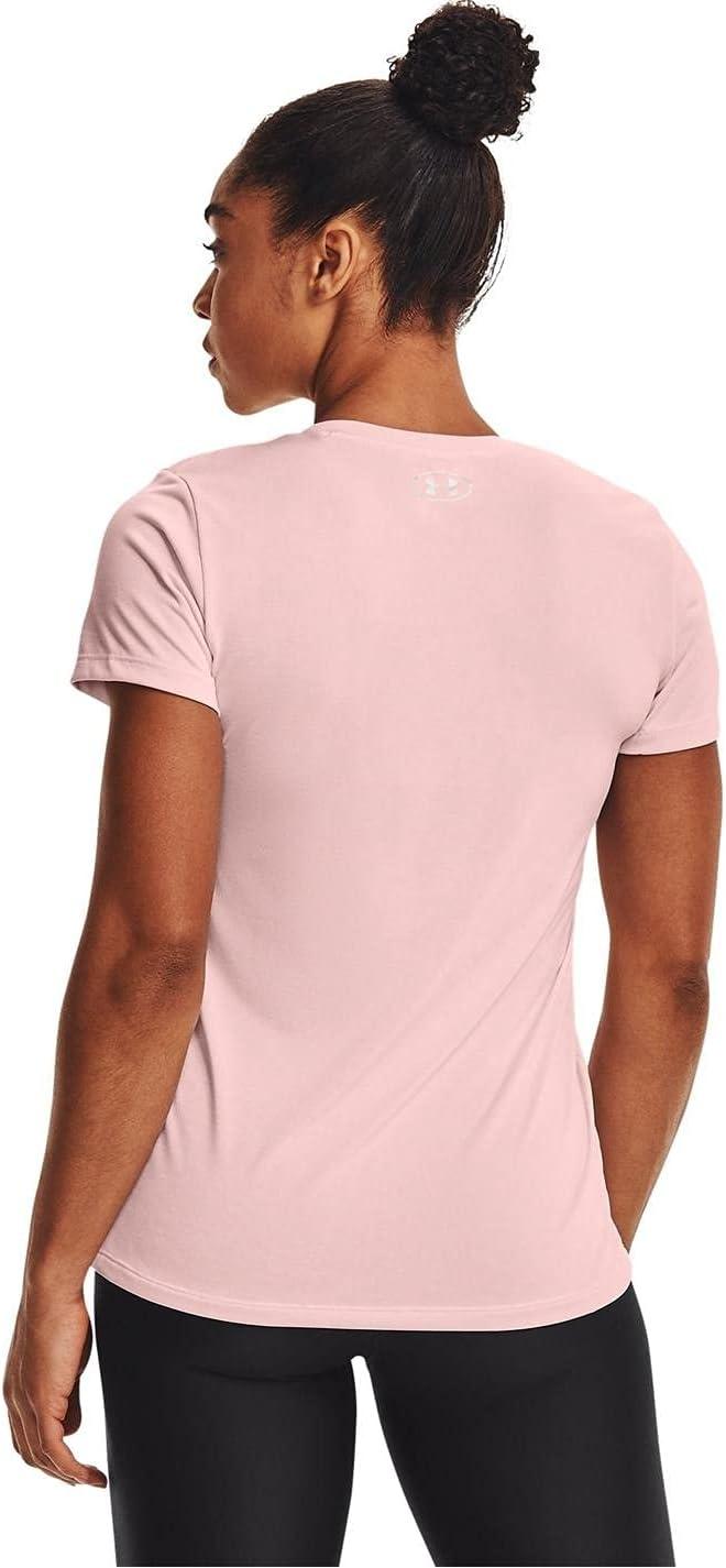 image:imageUnder Armour Womens Tech VNeck Twist ShortSleeve TShirtBeta Tint 659Metallic Silver