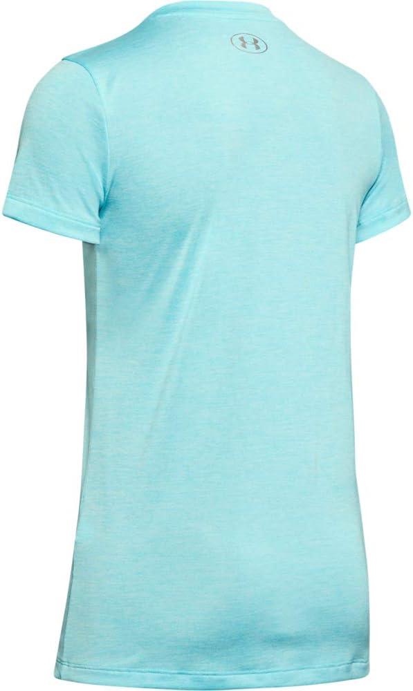image:imageUnder Armour Womens Tech VNeck Twist ShortSleeve TShirtBlue