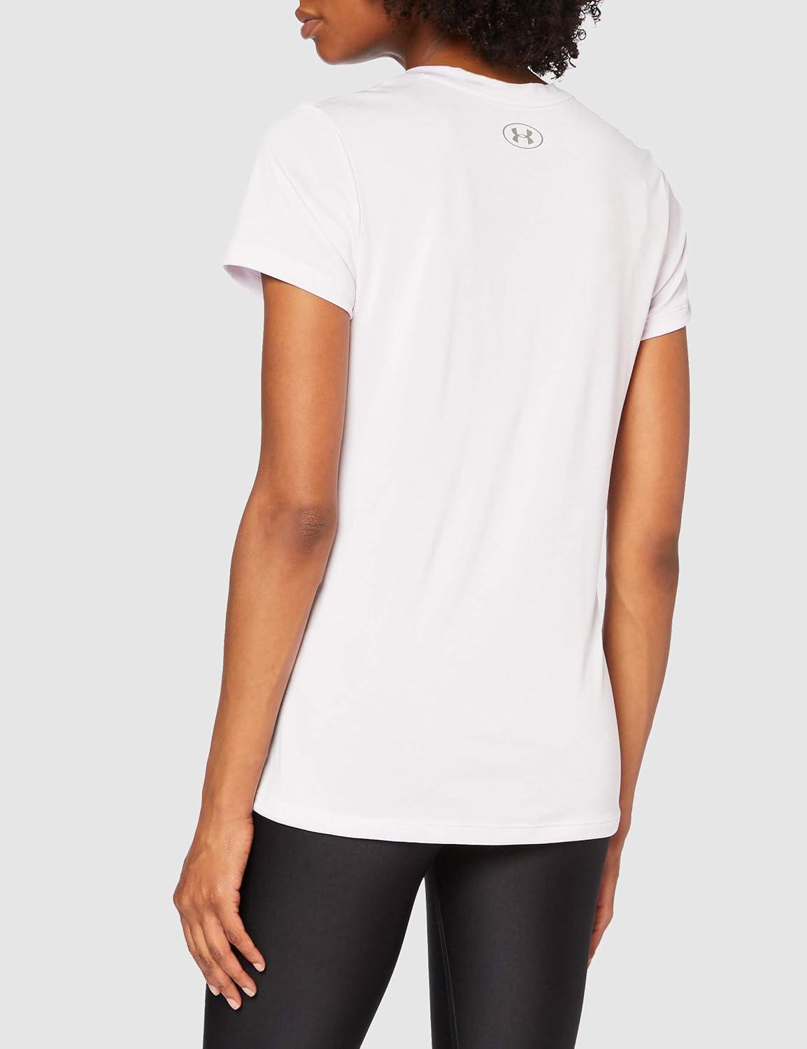image:imageUnder Armour Womens Tech VNeck Twist ShortSleeve TShirtCrystal Lilac 571Tonal