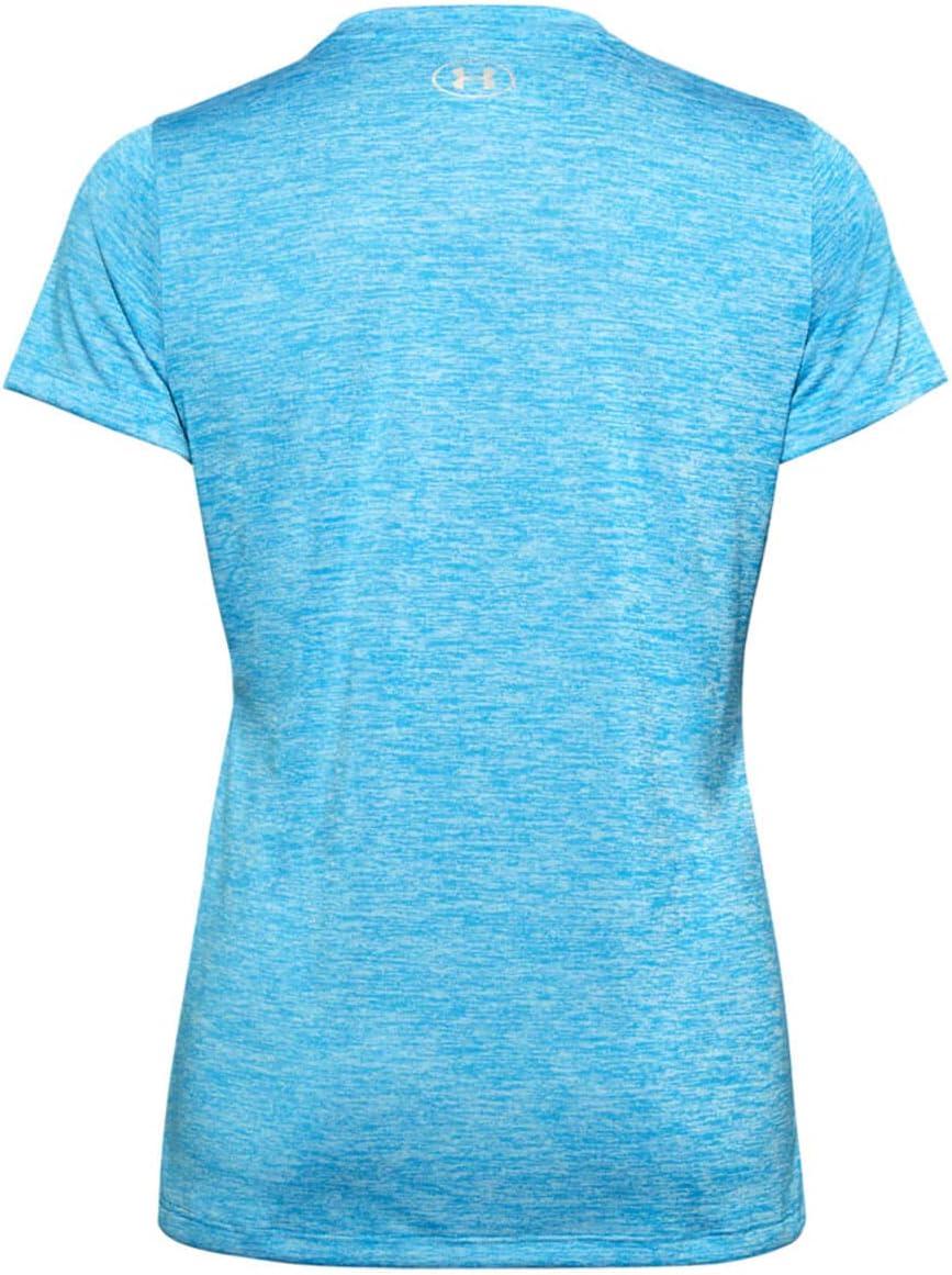 image:imageUnder Armour Womens Tech VNeck Twist ShortSleeve TShirtEquator Blue 419Tonal