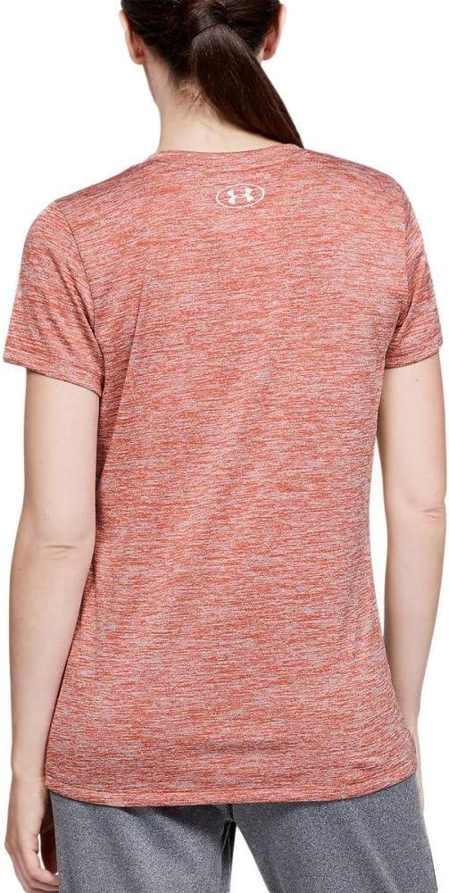 image:imageUnder Armour Womens Tech VNeck Twist ShortSleeve TShirtFractal Pink