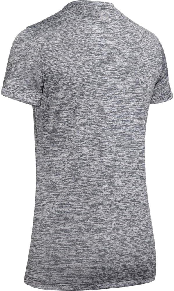 image:imageUnder Armour Womens Tech VNeck Twist ShortSleeve TShirtGray