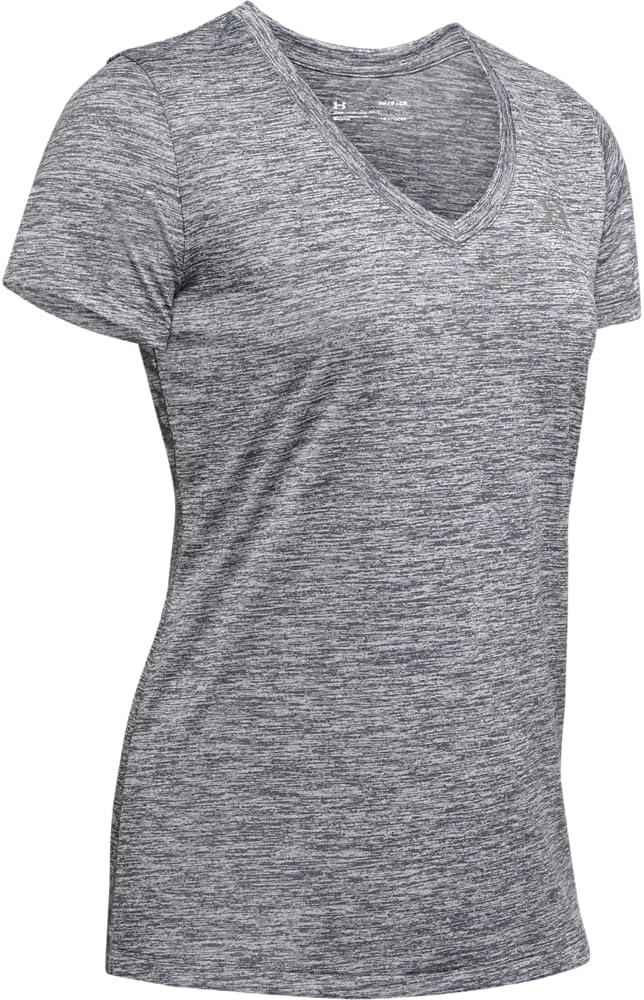 image:imageUnder Armour Womens Tech VNeck Twist ShortSleeve TShirtGray