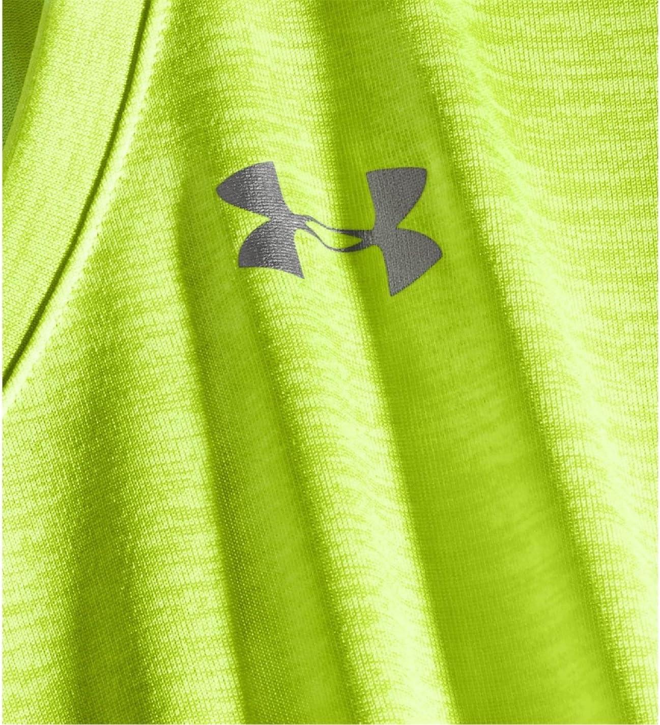 image:imageUnder Armour Womens Tech VNeck Twist ShortSleeve TShirtGreen Citrine 394Tonal