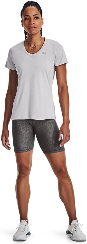 image:imageUnder Armour Womens Tech VNeck Twist ShortSleeve TShirtHalo Gray
