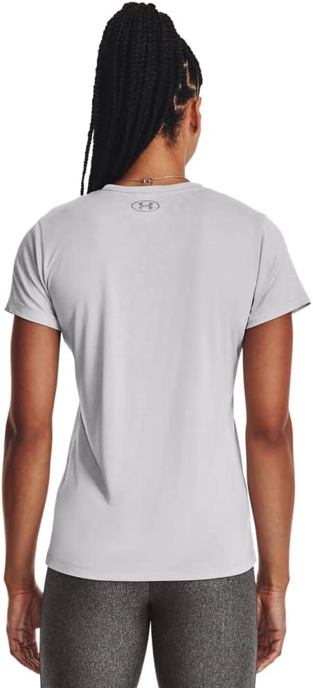 image:imageUnder Armour Womens Tech VNeck Twist ShortSleeve TShirtHalo Gray