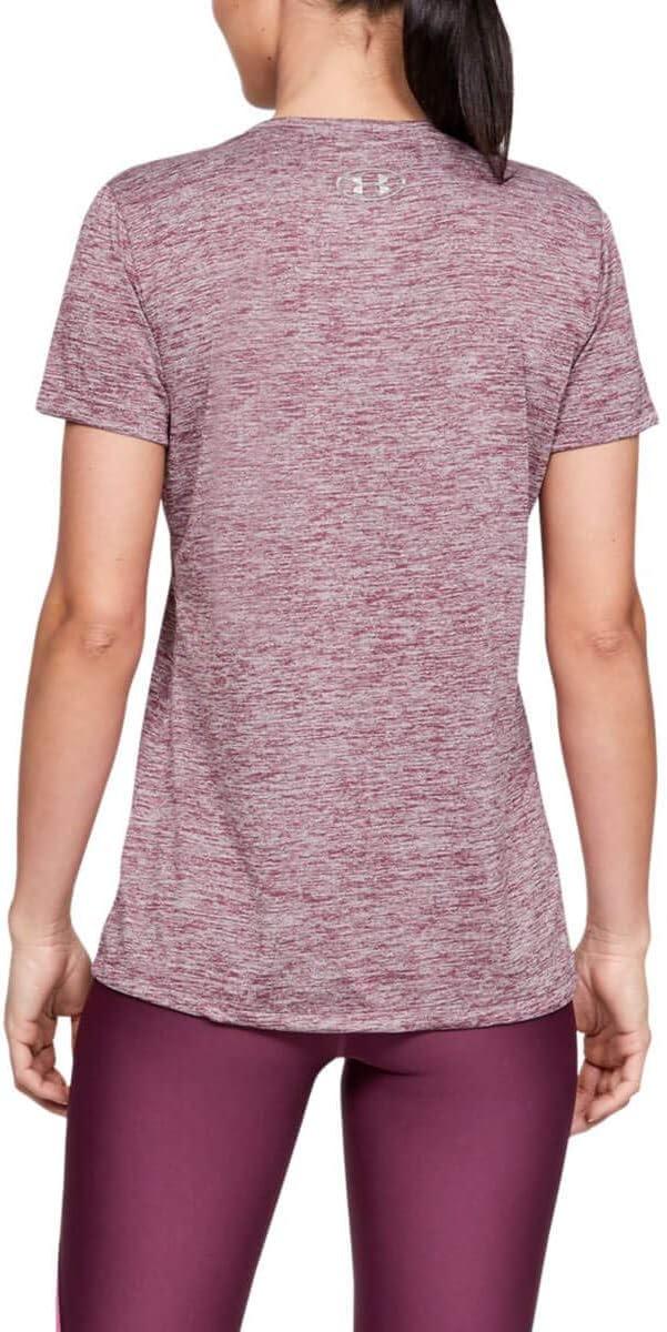 image:imageUnder Armour Womens Tech VNeck Twist ShortSleeve TShirtLevel Purple