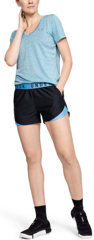 image:imageUnder Armour Womens Tech VNeck Twist ShortSleeve TShirtMobile Blue
