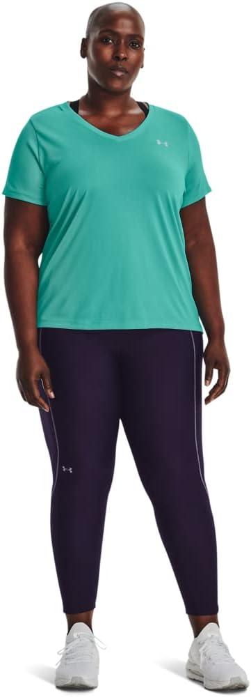 image:imageUnder Armour Womens Tech VNeck Twist ShortSleeve TShirtNeptune 369Green