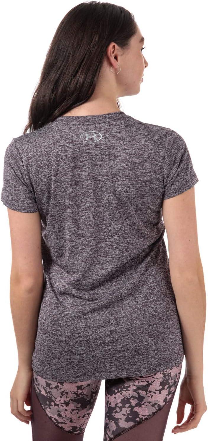 image:imageUnder Armour Womens Tech VNeck Twist ShortSleeve TShirtPixel Purple