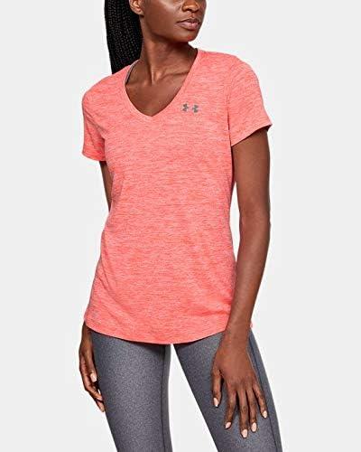 image:imageUnder Armour Womens Tech VNeck Twist ShortSleeve TShirtRed