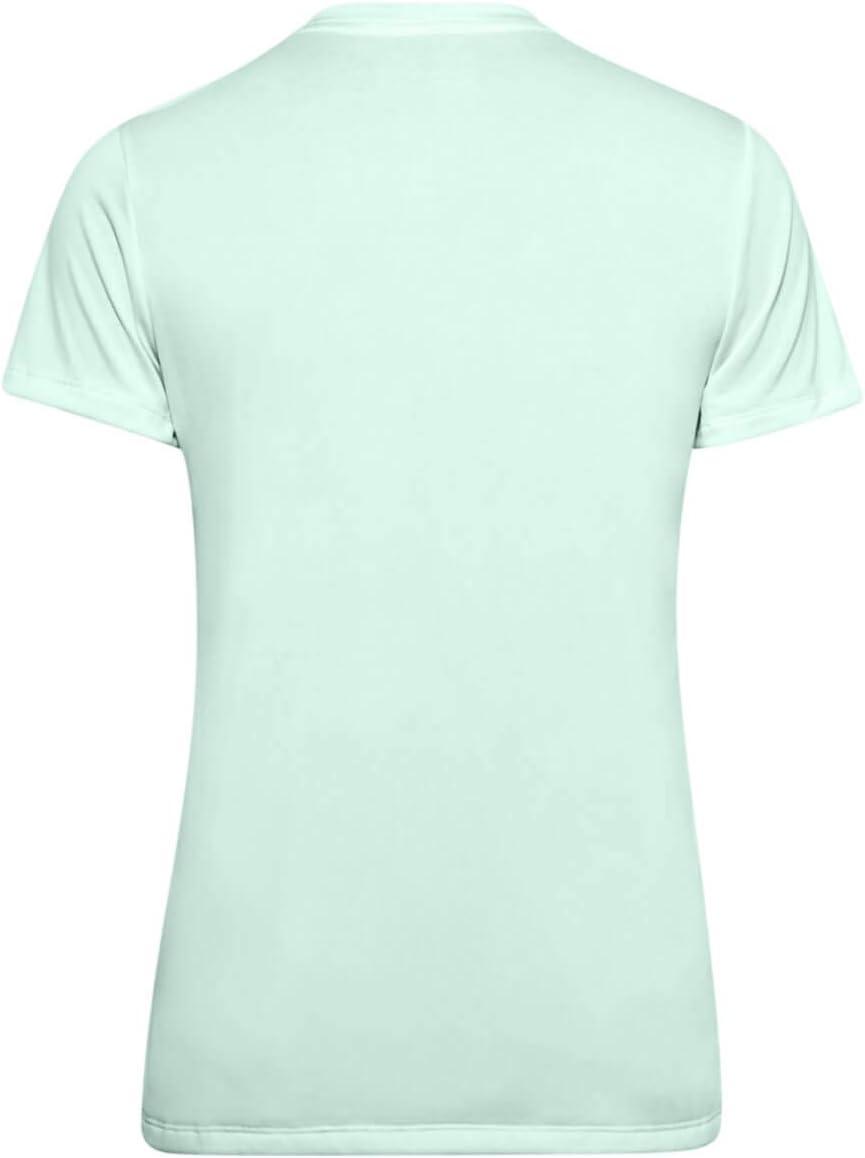 image:imageUnder Armour Womens Tech VNeck Twist ShortSleeve TShirtSeaglass Blue 403Tonal