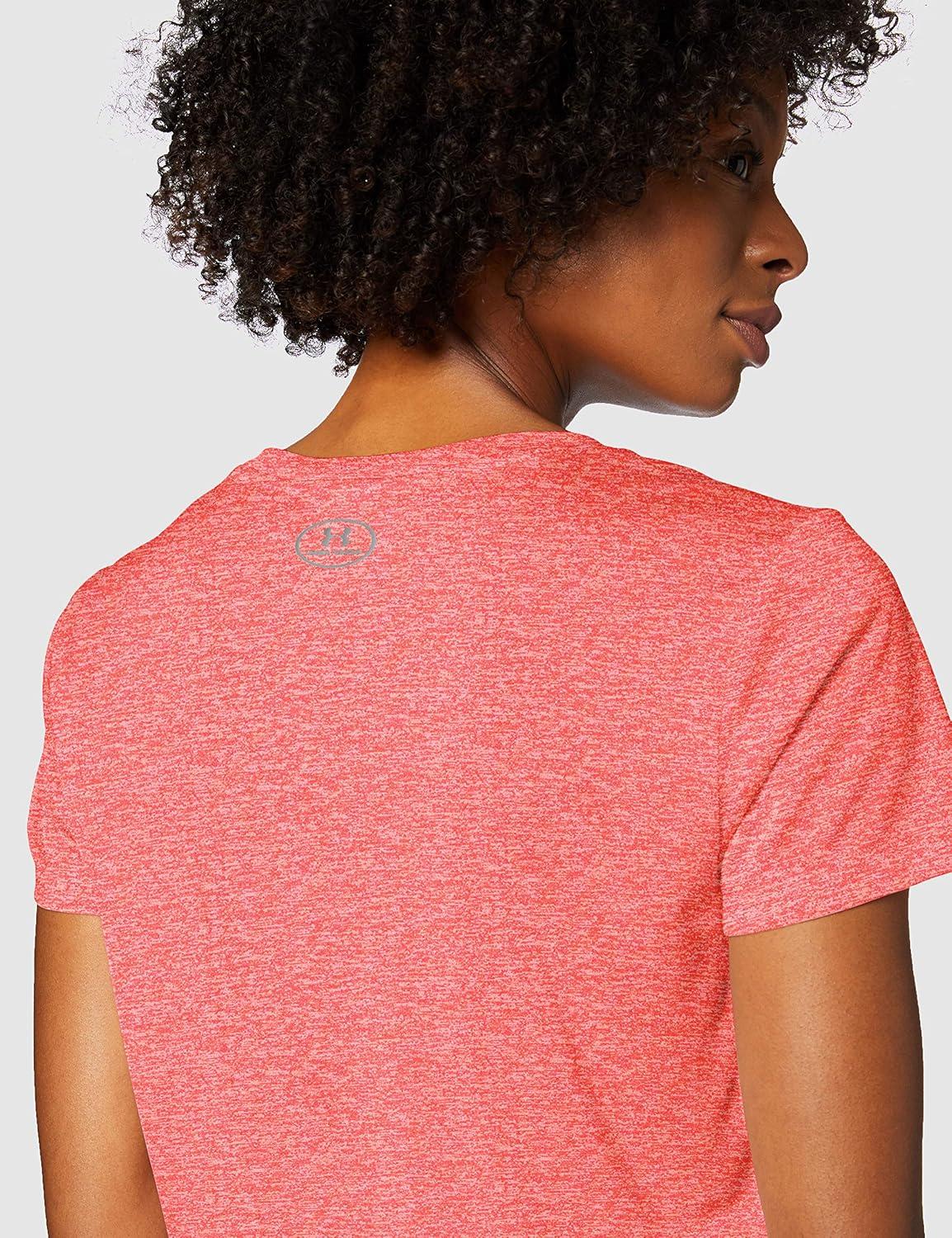 image:imageUnder Armour Womens Tech VNeck Twist ShortSleeve TShirtWatermelon