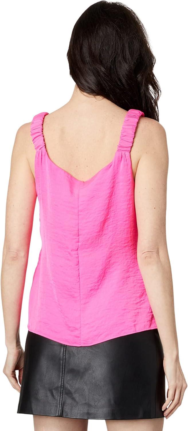image:imageVince Camuto Sleeveless Ruffle Strap Rumple TankHot Pink