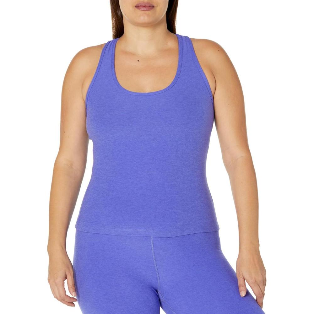 image:imageBeyond Yoga Womens Spacedye Step Up Racerback TankUltra Violet Heather