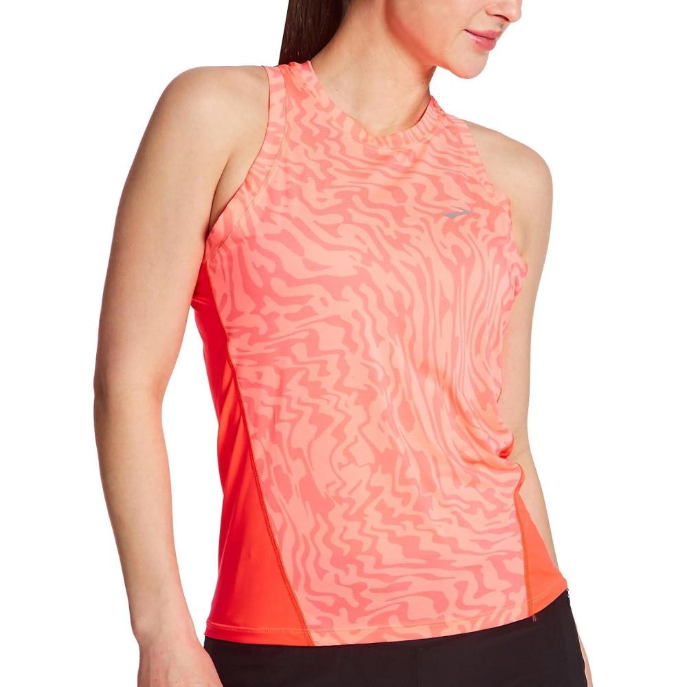 image:imageBrooks Womens Sprint Free Tank 30Neo Cayenne Speedscape