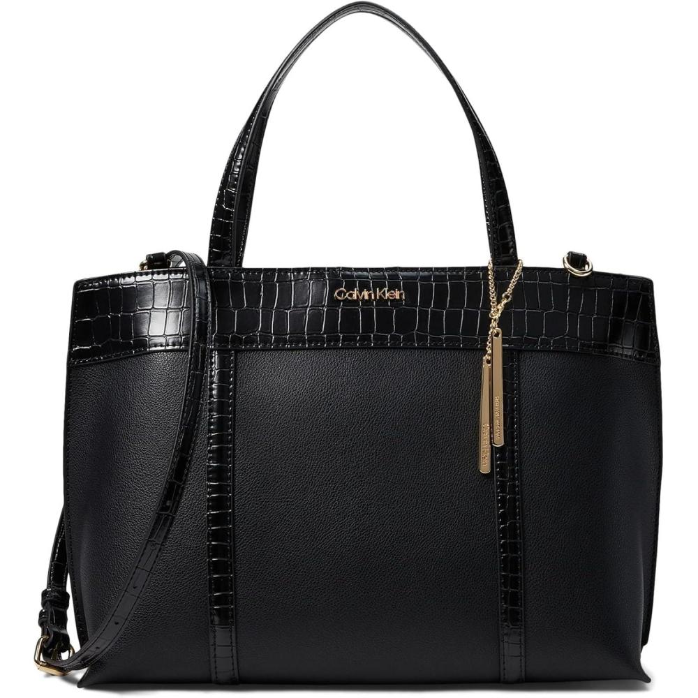 image:imageCalvin Klein Gillian Satchel BlackBlack PROCESSING PROCESSING