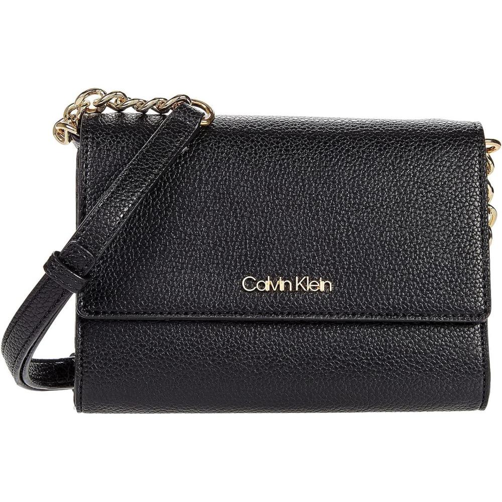 image:imageCalvin Klein Key Item Novelty Organizational Crossbody BlackGold One Size