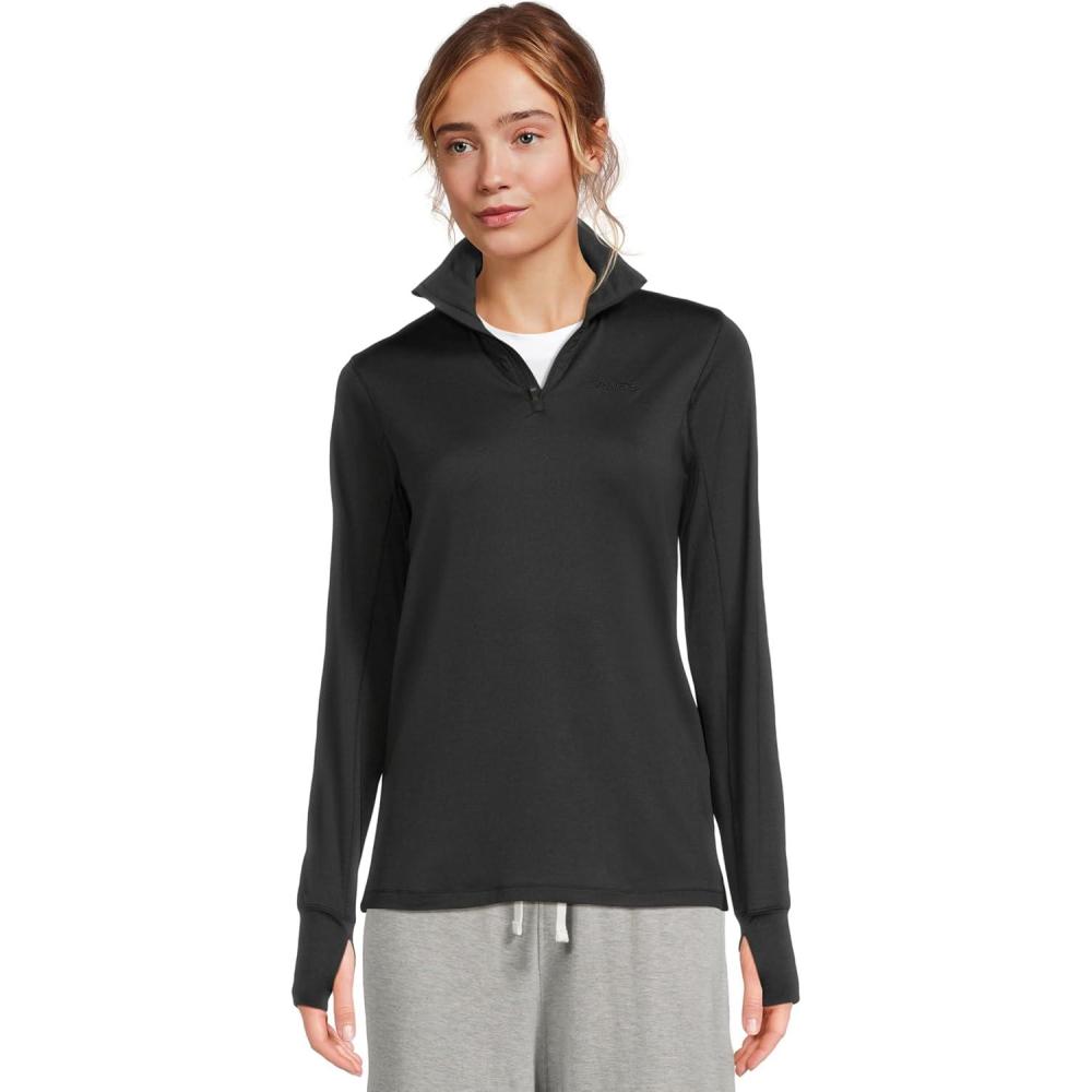 image:imageCraft Womens Flow Halfzip LongsleeveBlack Melange