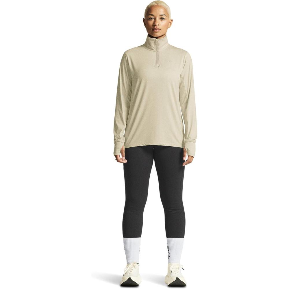 image:imageCraft Womens Flow Halfzip LongsleevePlaster Melange