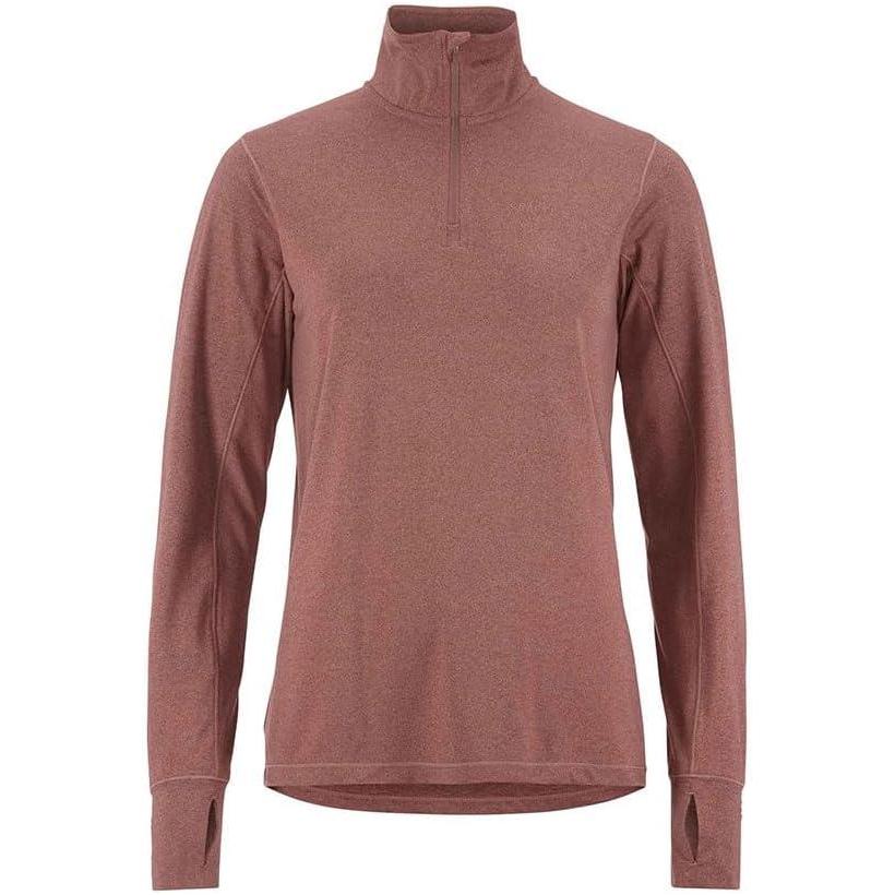 image:imageCraft Womens Flow Halfzip LongsleeveRose BrownMelange
