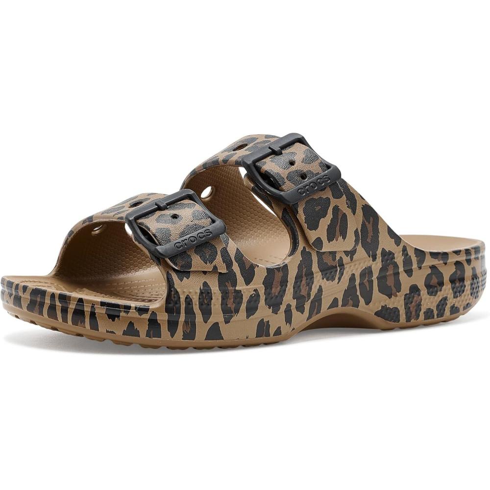 image:imageCrocs Classic Saturday SandalsSepiaLeopard