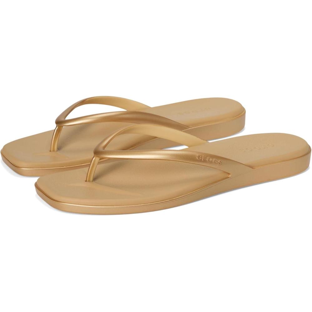 image:imageCrocs Miami Flip FlopsMetallic Gold