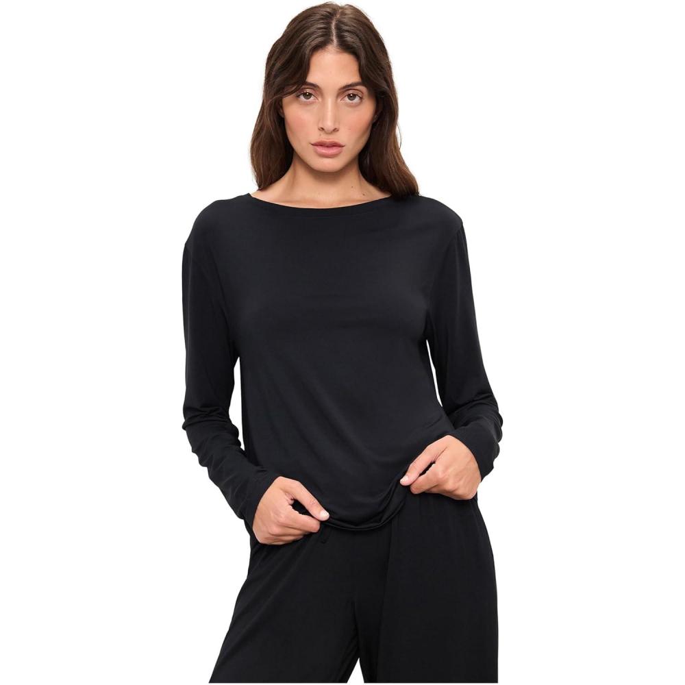 image:imageEberjey Gisele Modal Everyday Long Sleeve TeeBlack