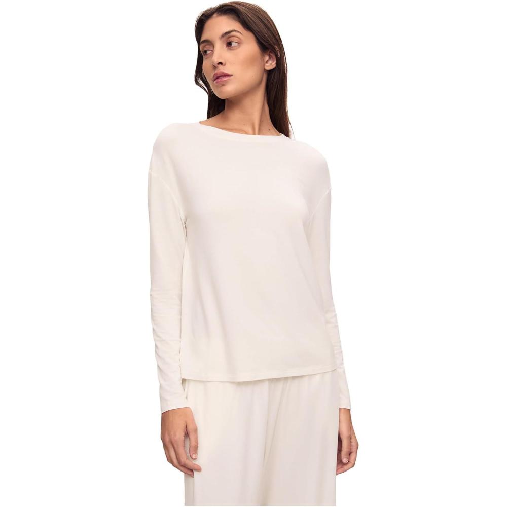 image:imageEberjey Gisele Modal Everyday Long Sleeve TeeIvory