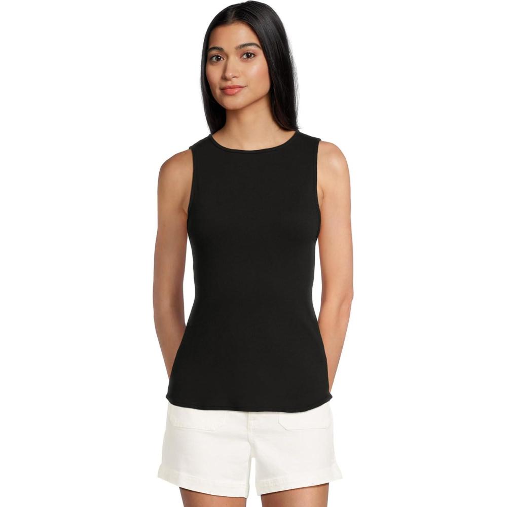 image:imageModODoc Womens Hilo Shirttail Slim TankBlack